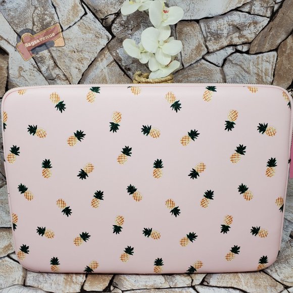 #bagsavenue fast ship Staci Dancing Cherries Laptop Sleeve Case Pink Kate Spade - Picture 4 of 6
